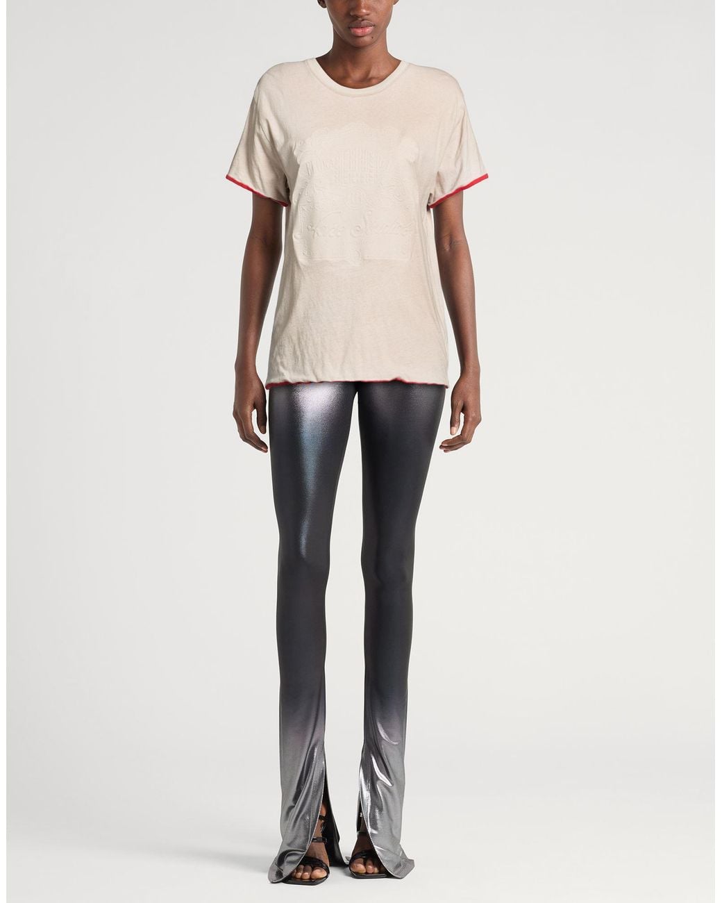Acne Natural T-Shirt Cotton