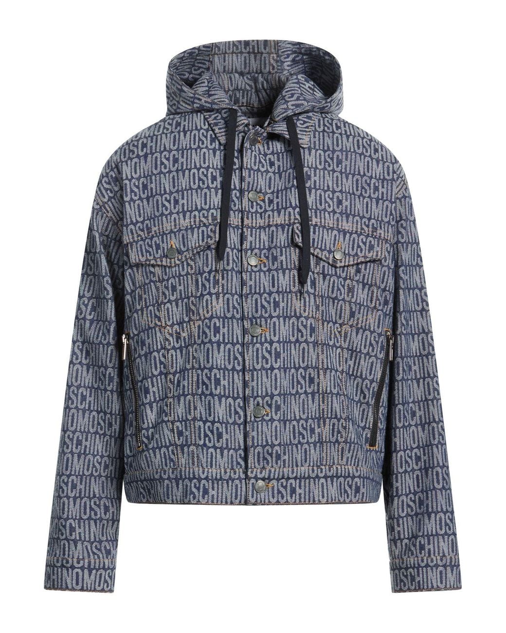 Moschino Blue Denim Outerwear for men