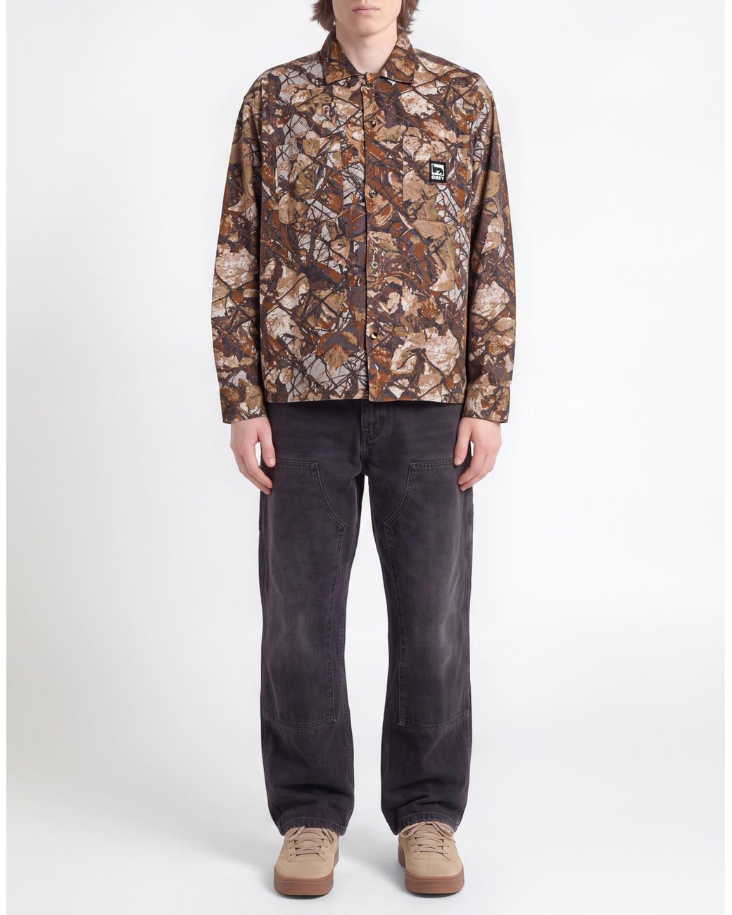 Obey Brown Shirt for men
