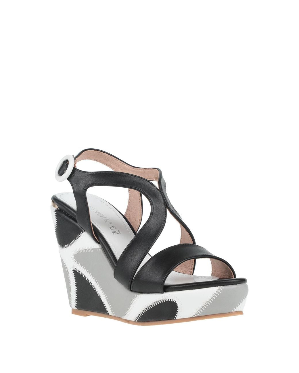 CafeNoir Metallic Sandals