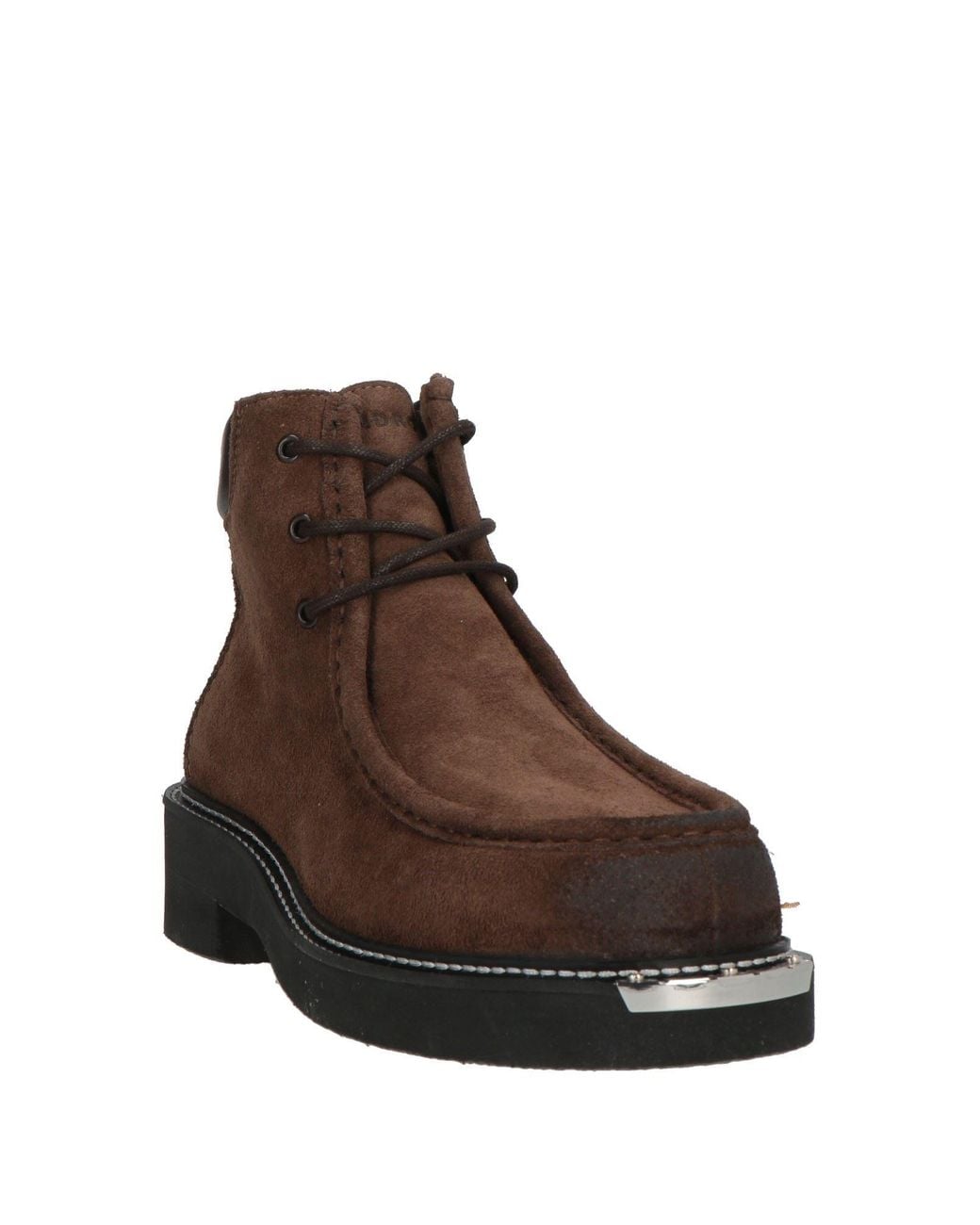 Sandro Brown Dark Ankle Boots Leather