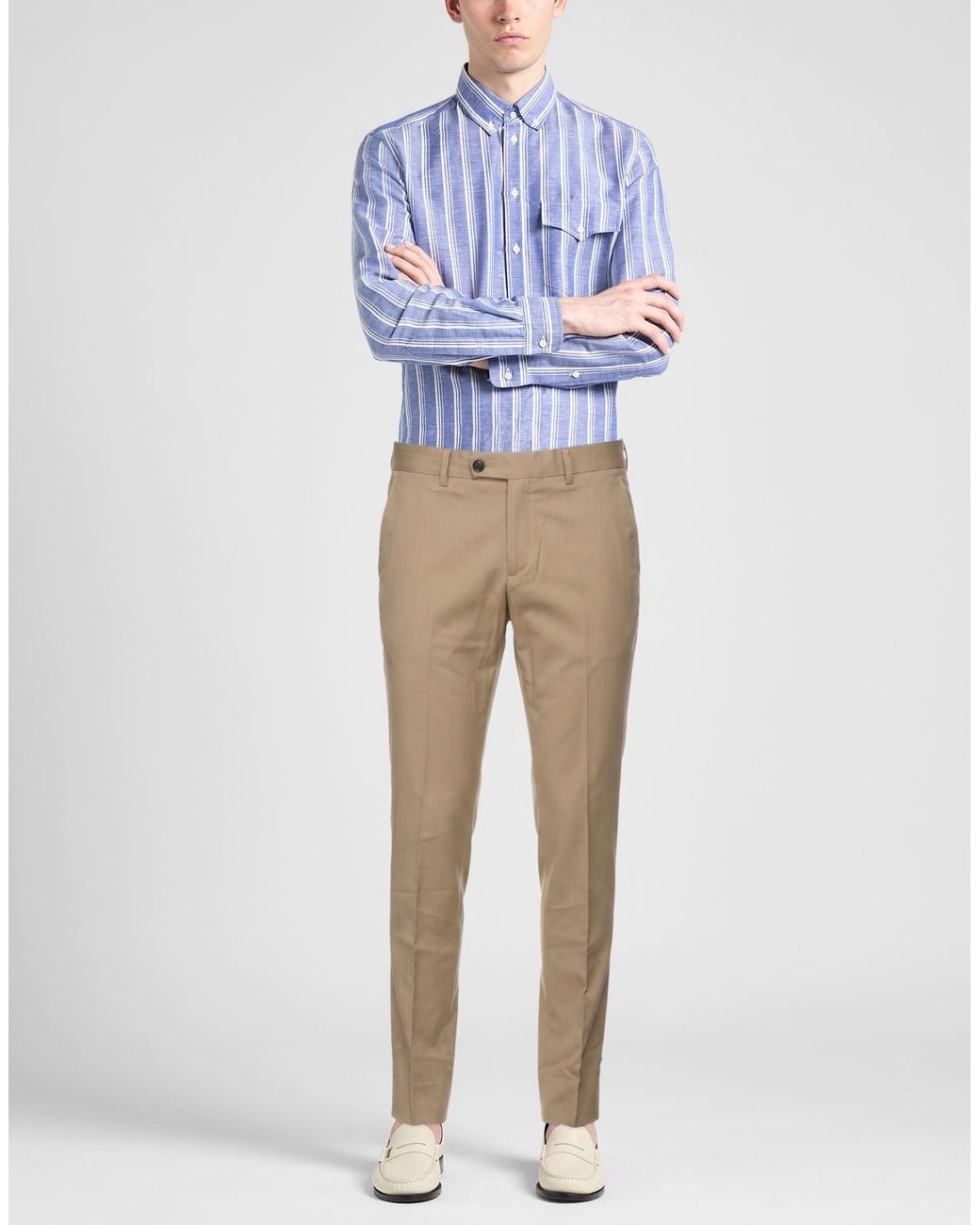 BE ABLE Natural Sand Pants Virgin Wool, Polyester, Elastane for men