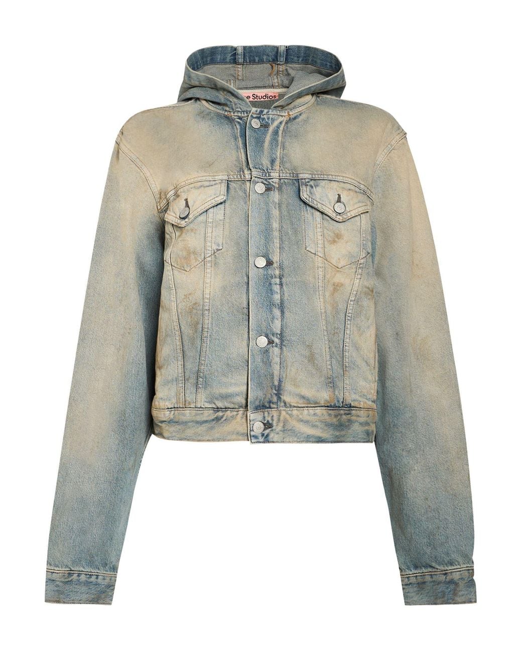 Acne Blue Denim Outerwear Cotton