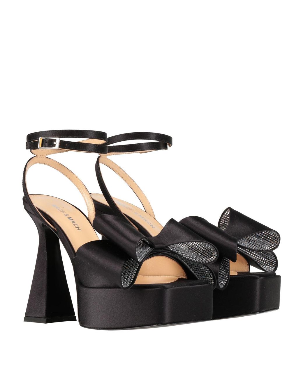 【関税&送料込】MACH & MACH Sandals Black Mach & Mach Sandals Textile Fibers in Black | Lyst UK