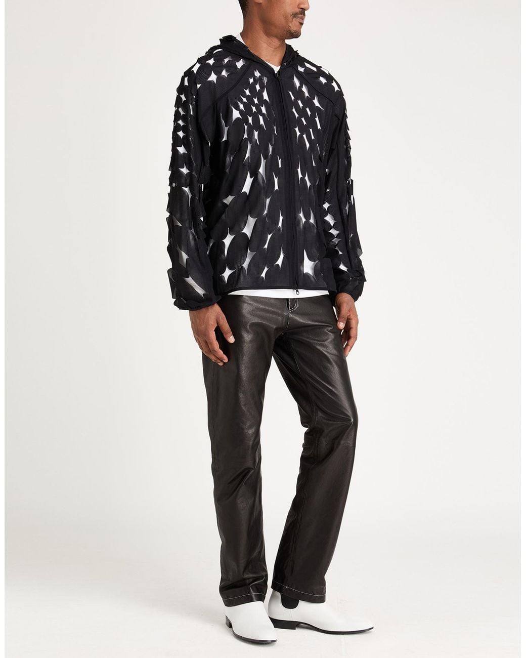 Post Archive Faction PAF Black Sweatshirt Nylon, Polyurethane, Polyester for men