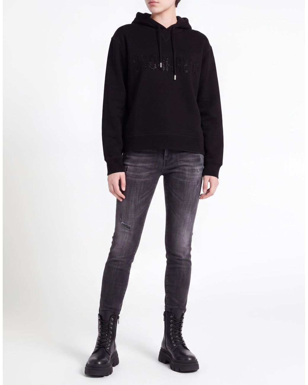 DSquared² Black Sweatshirt Cotton