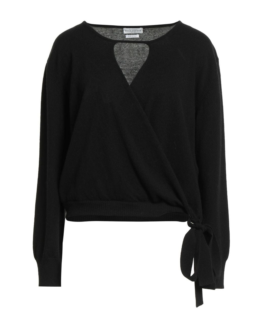 Ballantyne Black Wrap Cardigans Wool, Cashmere