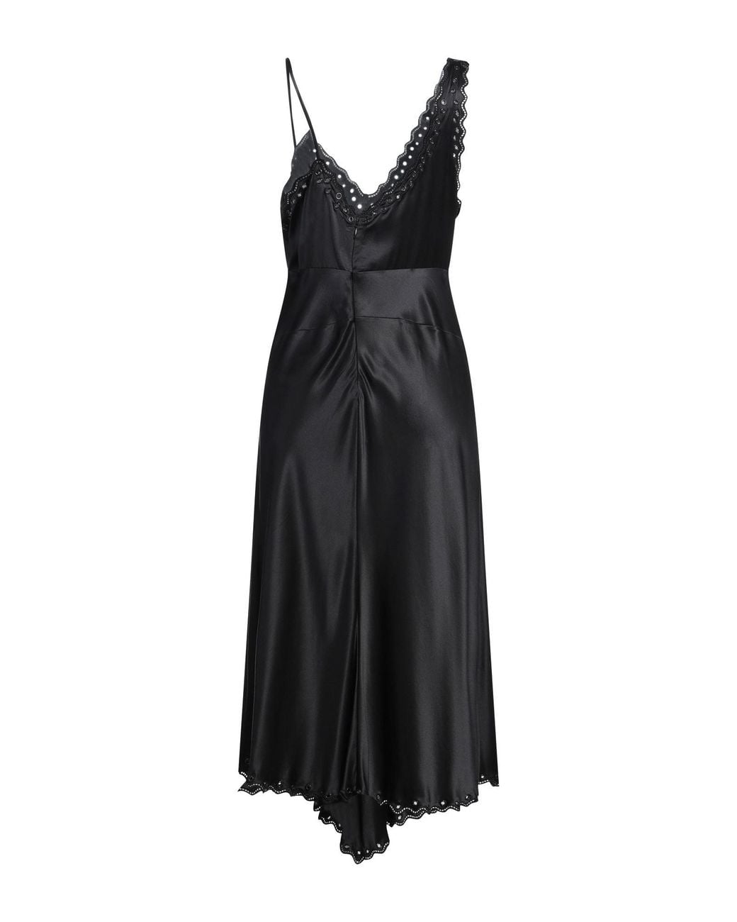 Isabel Marant Black Midi Dress Silk, Viscose