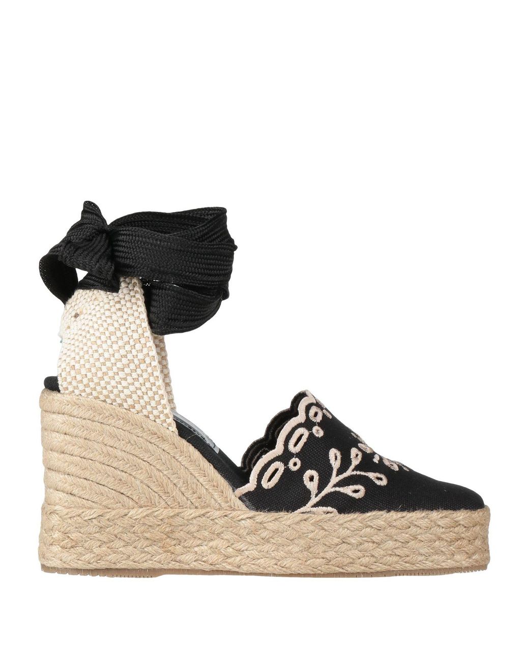 Palomitas By Paloma Barcelo' Black Espadrilles Textile Fibers