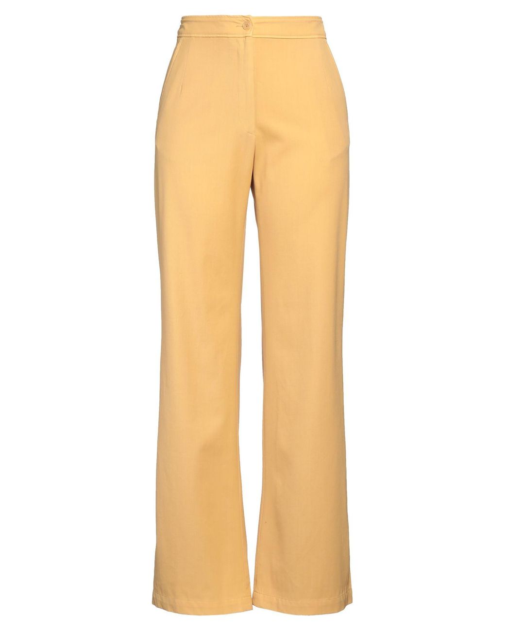 Dries Van Noten Natural Pants Wool, Elastane
