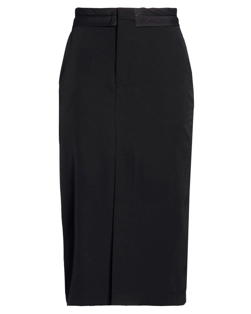 Department 5 Black Midi Skirt Polyester, Elastane