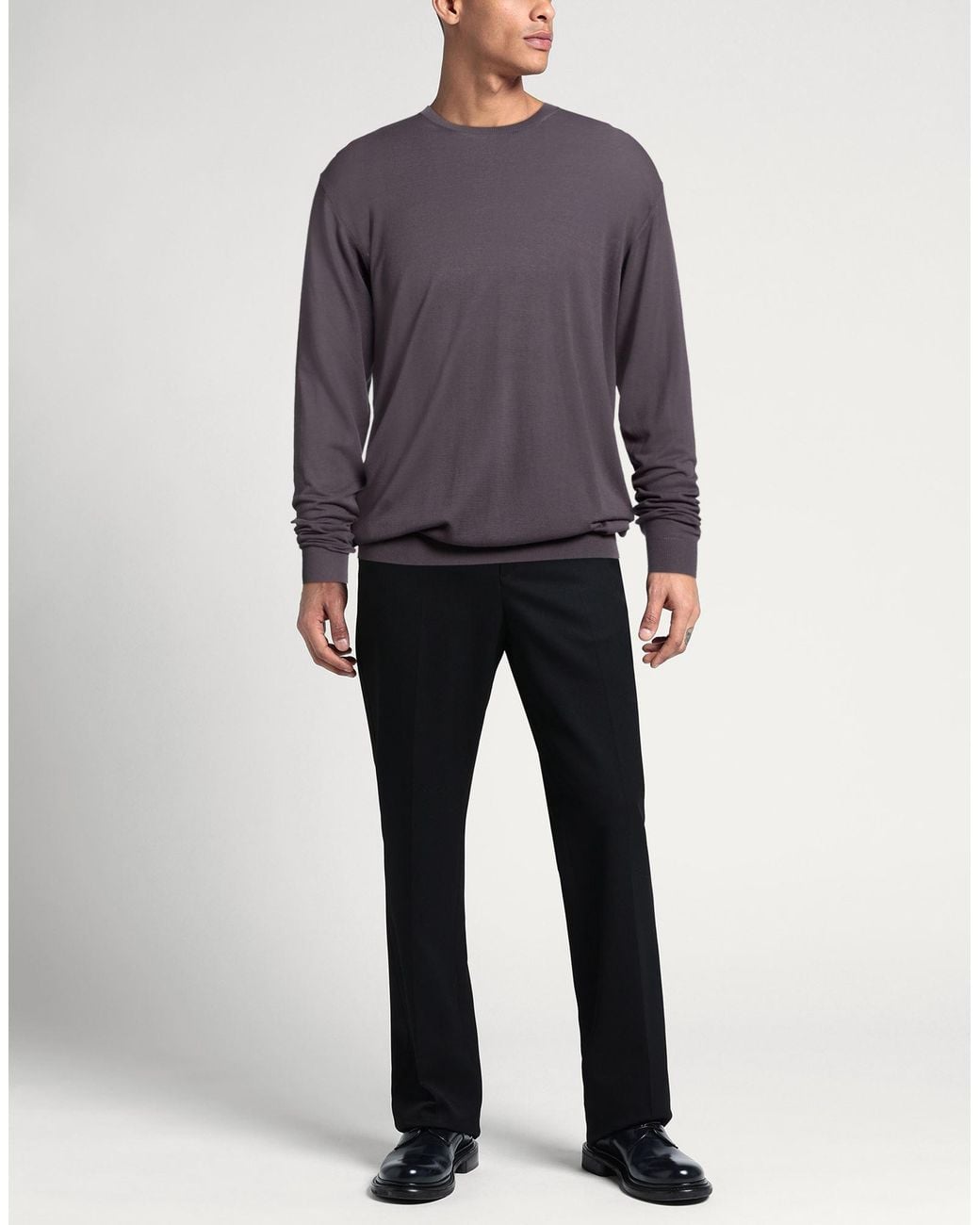 Cashmere Company Blue Charcoal Sweater Cotton, Linen for men