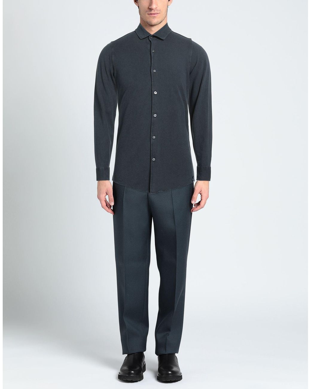 Drumohr Blue Shirt for men
