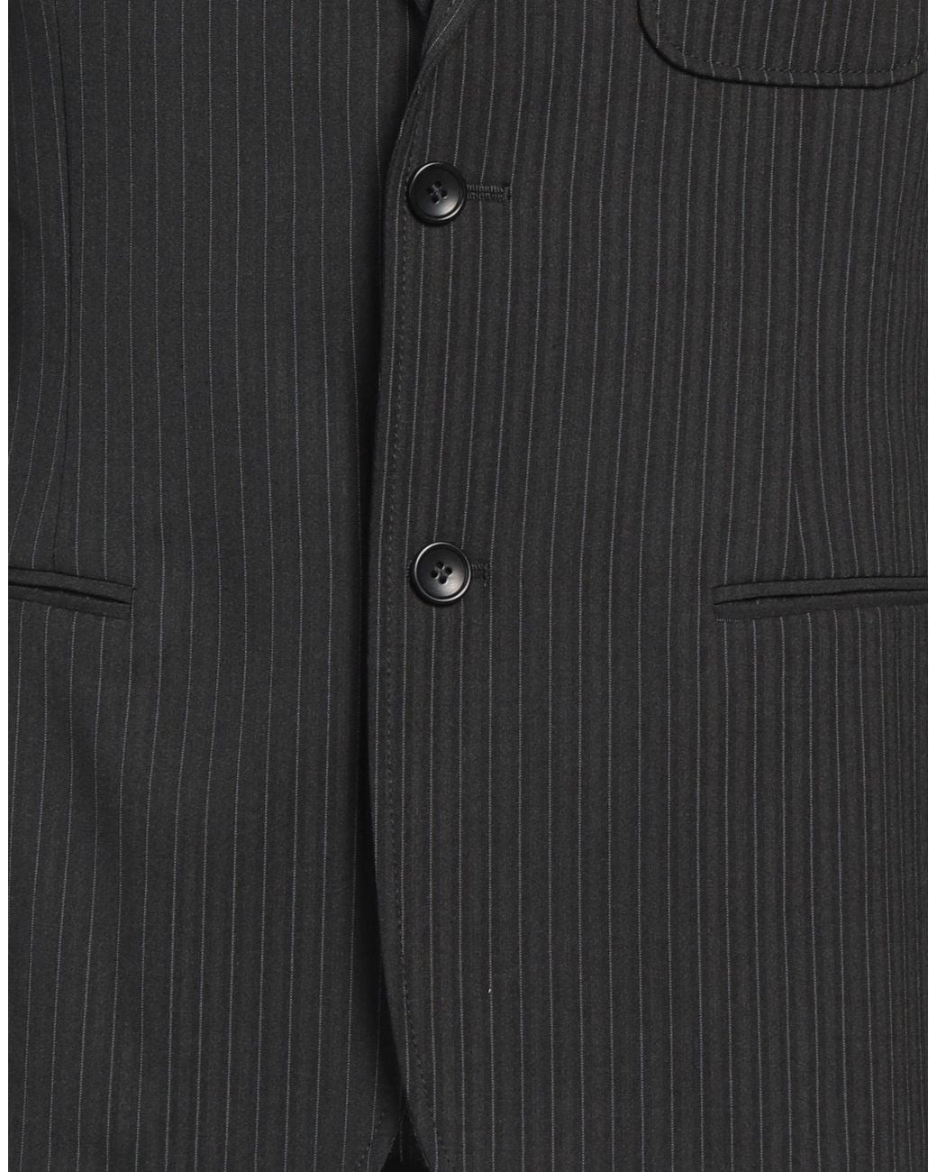 Daniele Alessandrini Black Blazer Polyester, Viscose, Elastane for men