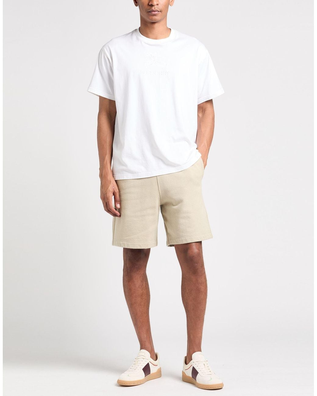 Burberry Natural Shorts & Bermuda Shorts Cotton for men