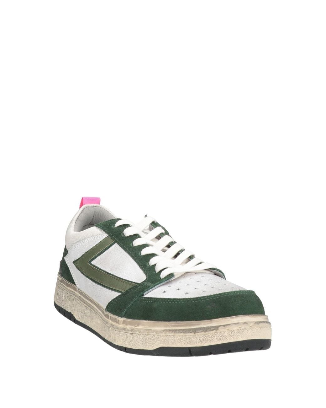 HTC Green Sneakers Leather, Textile Fibers