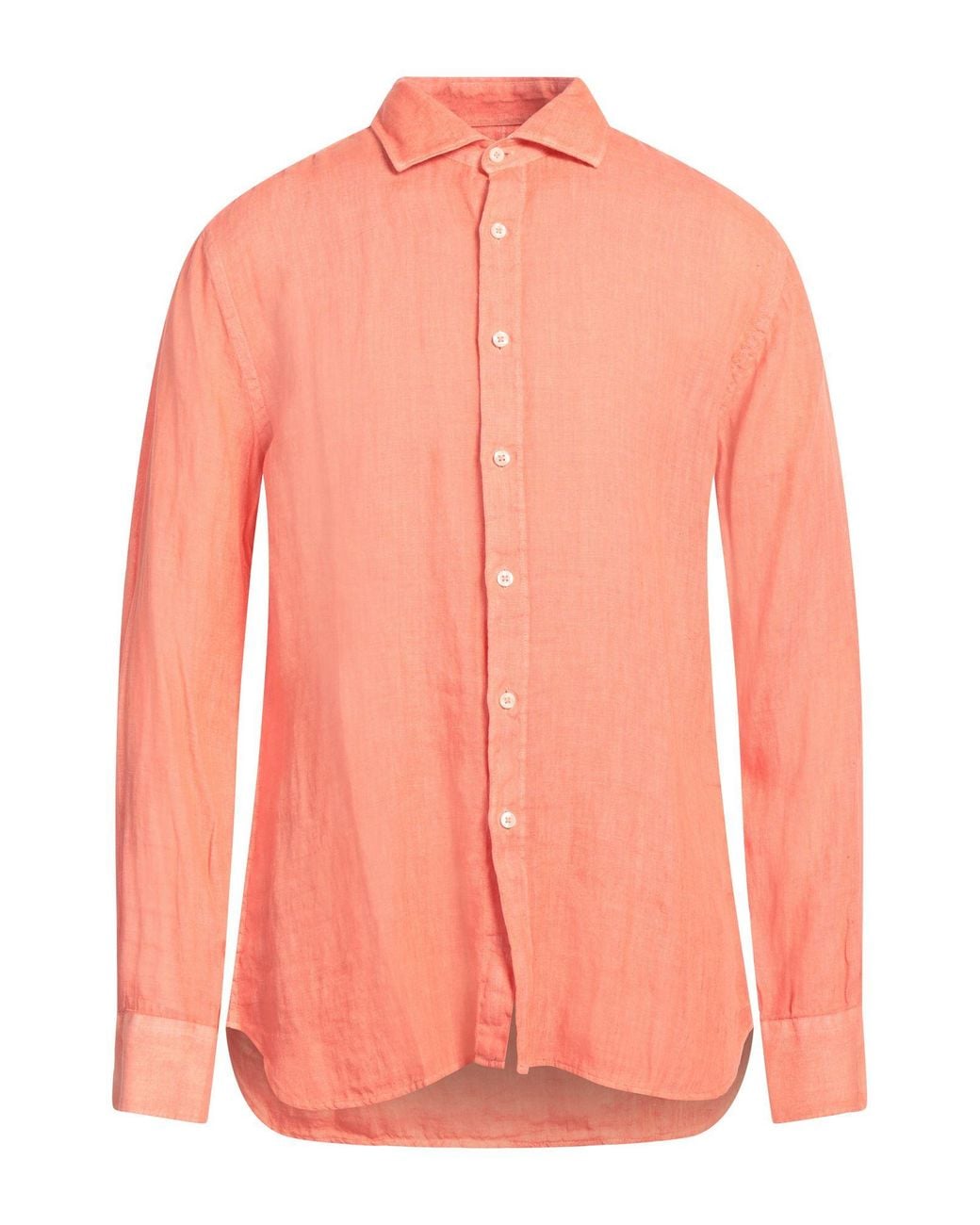 120% Lino Pink Shirt for men