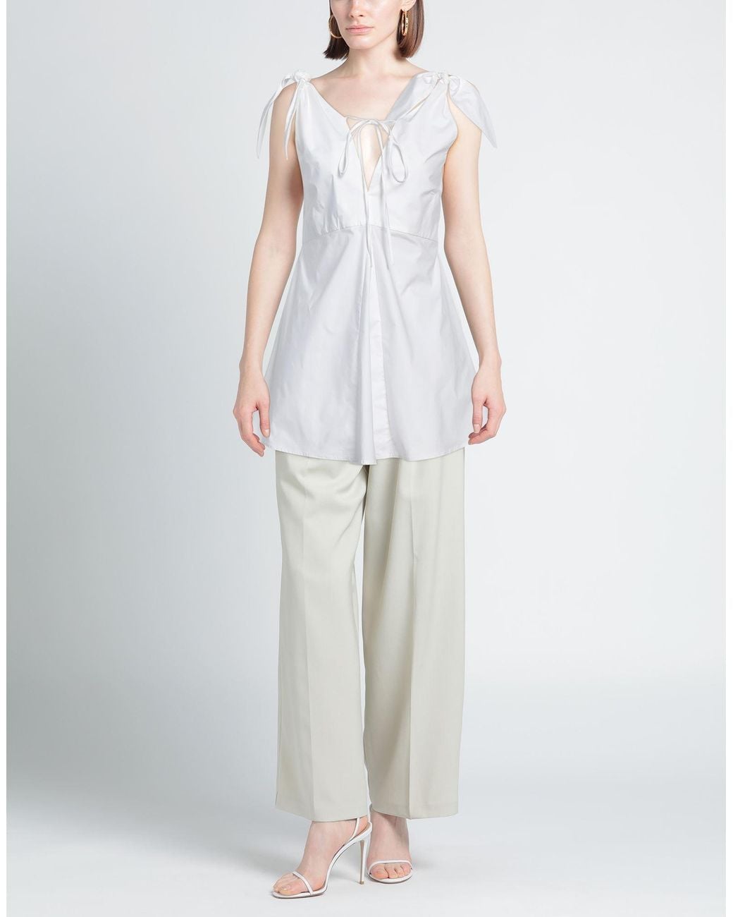 Erika Cavallini Semi Couture White Top