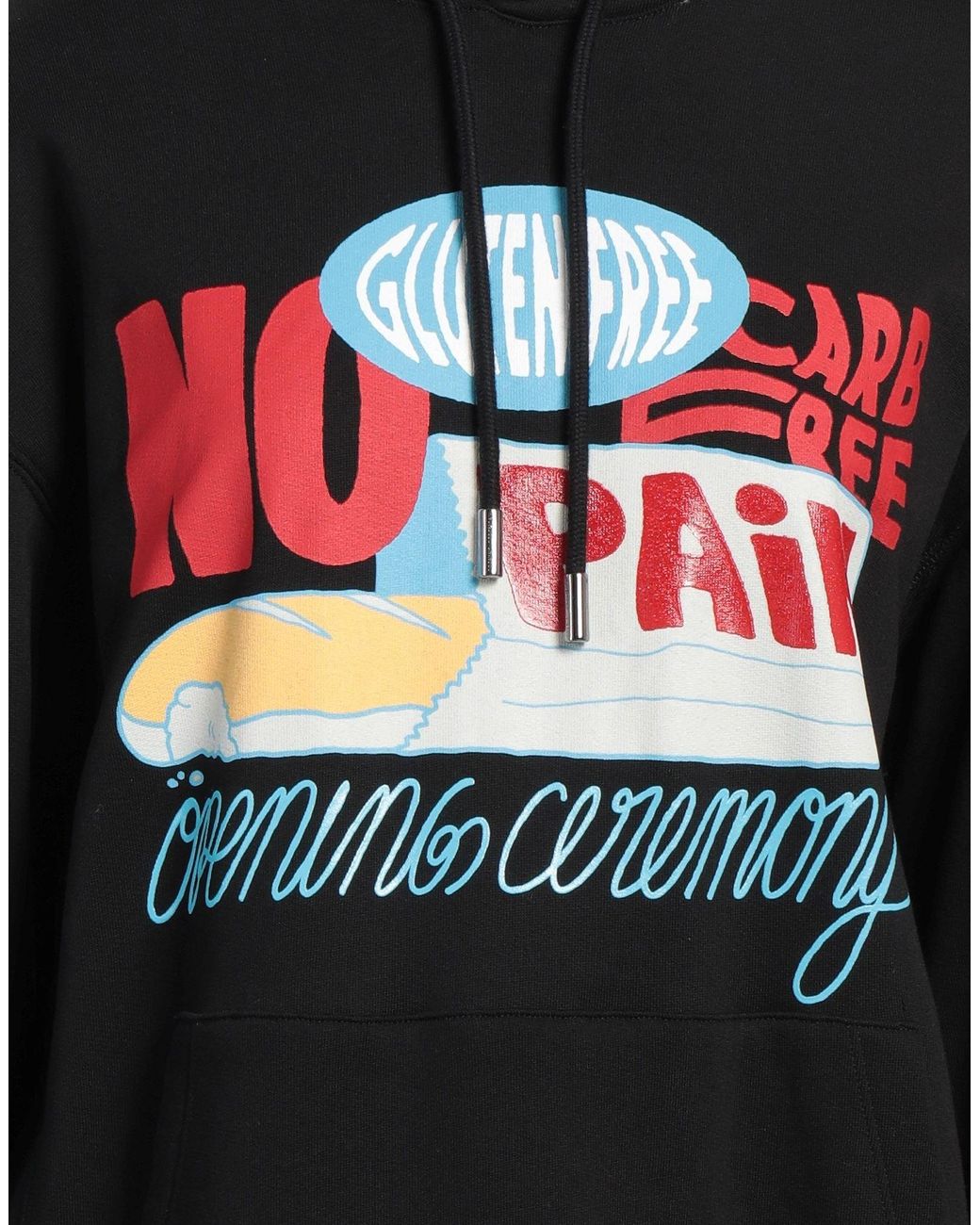 Opening Ceremony Black Sweatshirt Cotton, Elastane