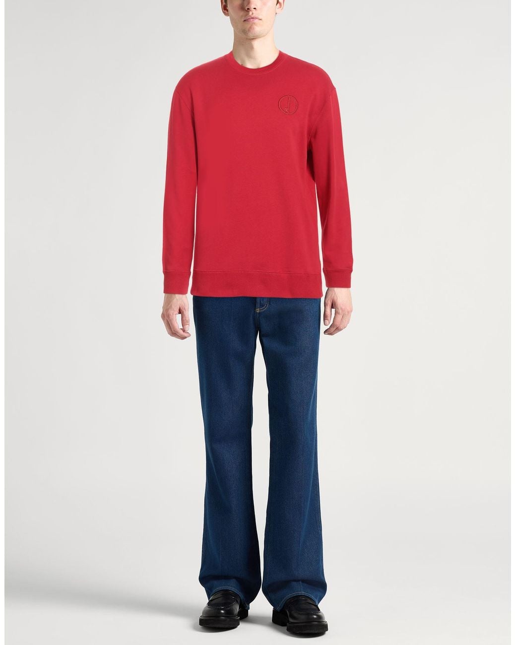 Dunhill Red Sweatshirt Cotton for men
