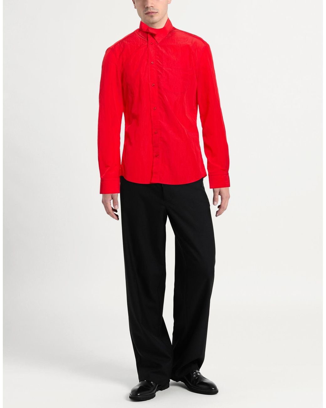 ALAINPAUL Red Shirt for men