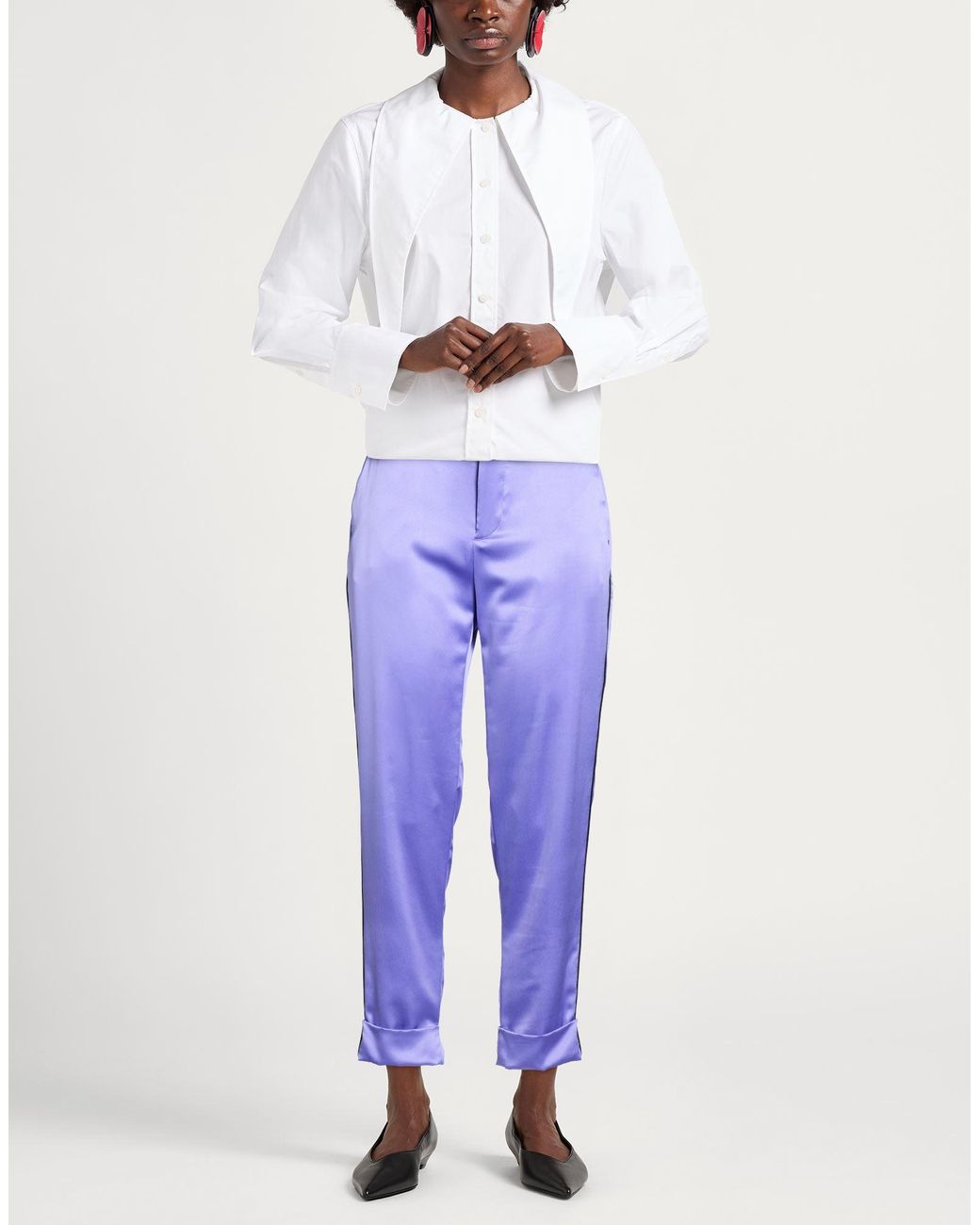 Berwich Blue Pants Polyester, Elastane