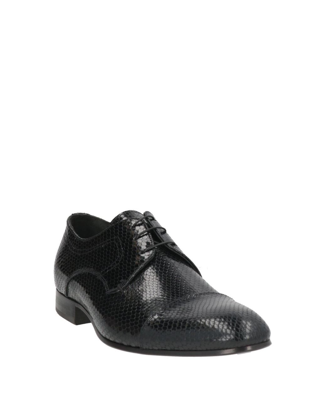 Giovanni Conti Gray Lace-Up Shoes Leather for men