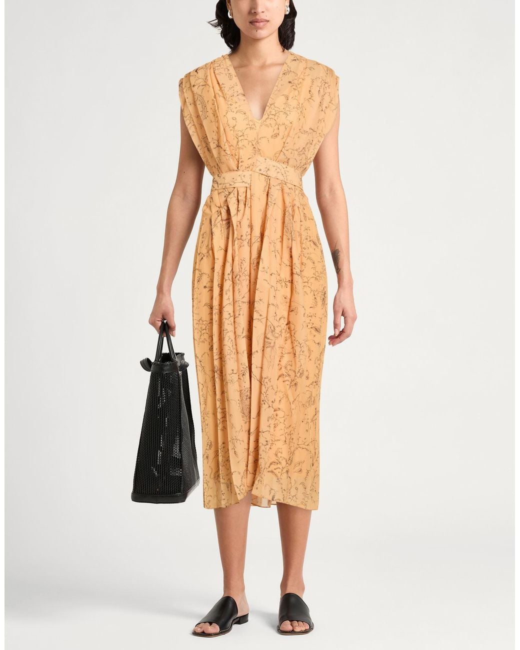 Fabiana Filippi Metallic Midi Dress