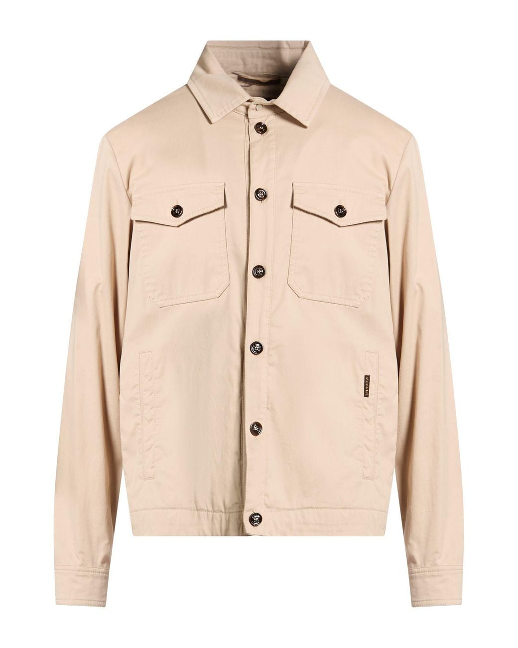 Moorer Natural Jacket Cotton, Silk, Elastane for men
