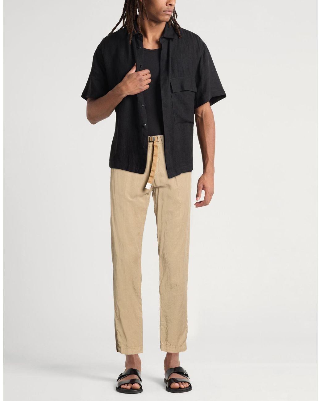 White Sand Natural Trouser for men
