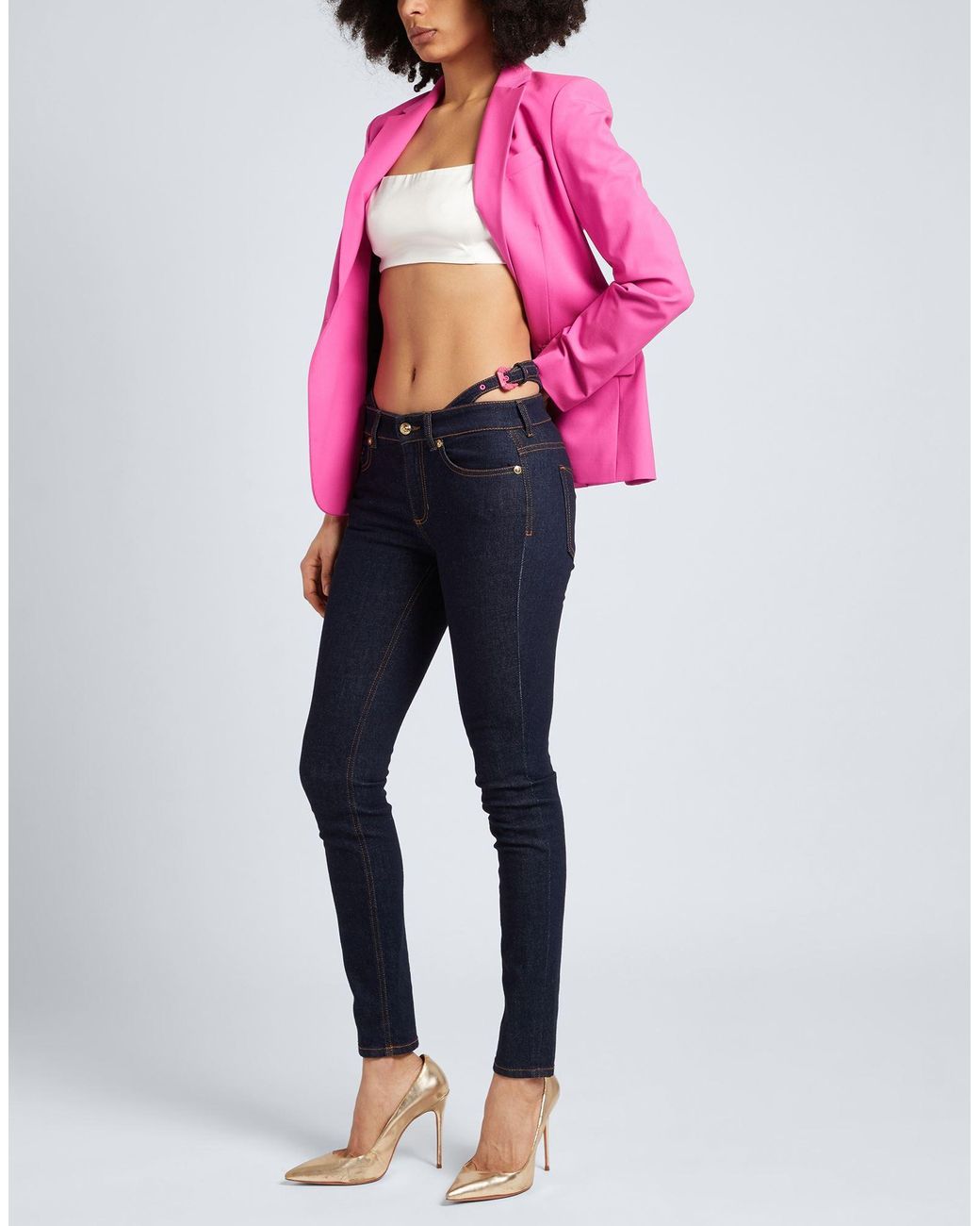 Versace Jeans Couture Blue Jeans Cotton, Elastane