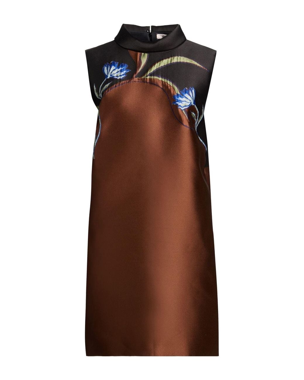 Dorothee Schumacher Brown Mini Dress Polyester, Polyamide
