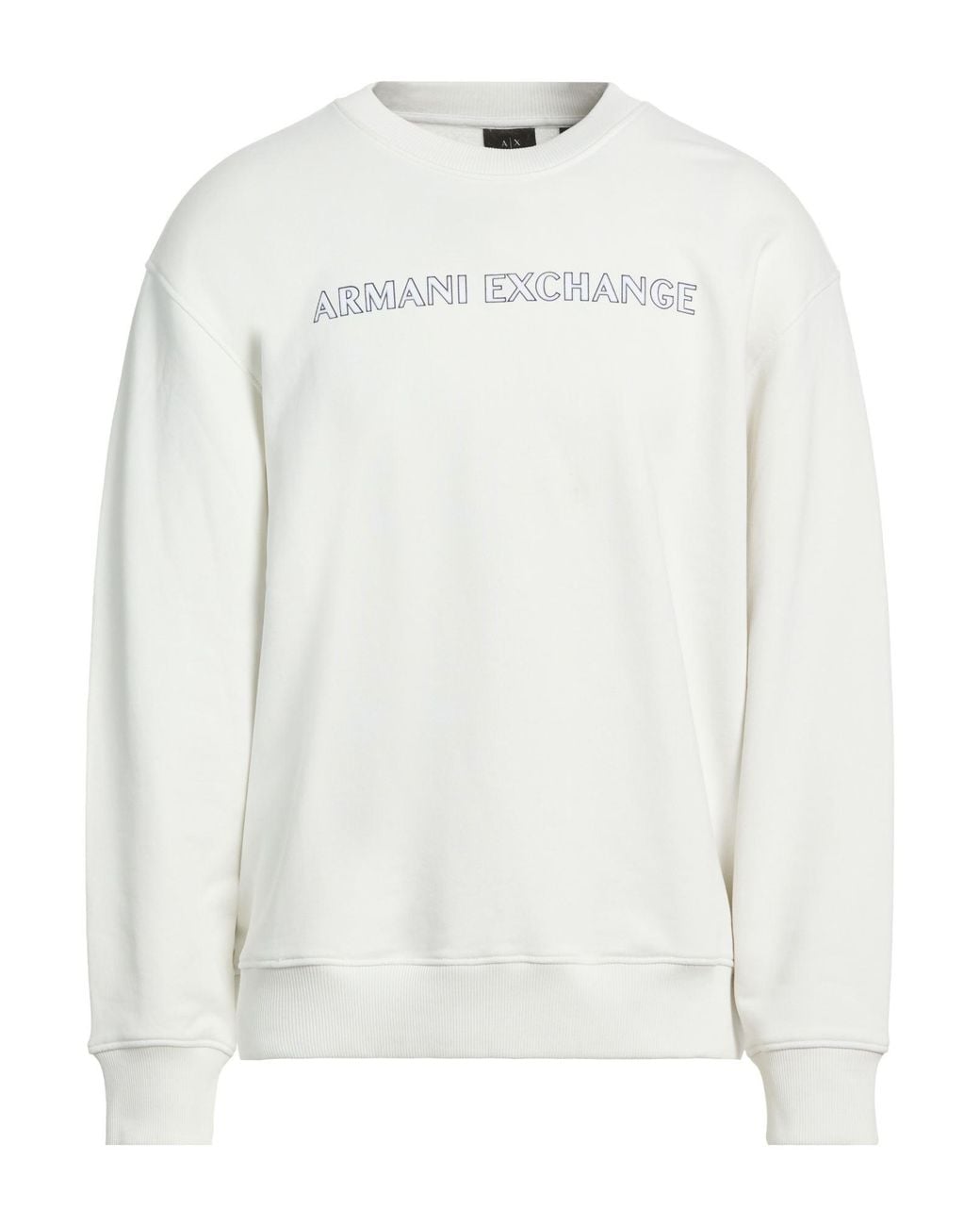 ARMANI EXCHANGE White Sweatshirt Cotton for men