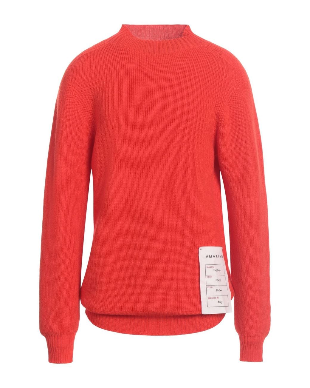 Cuello alto Amaranto de hombre de color Red