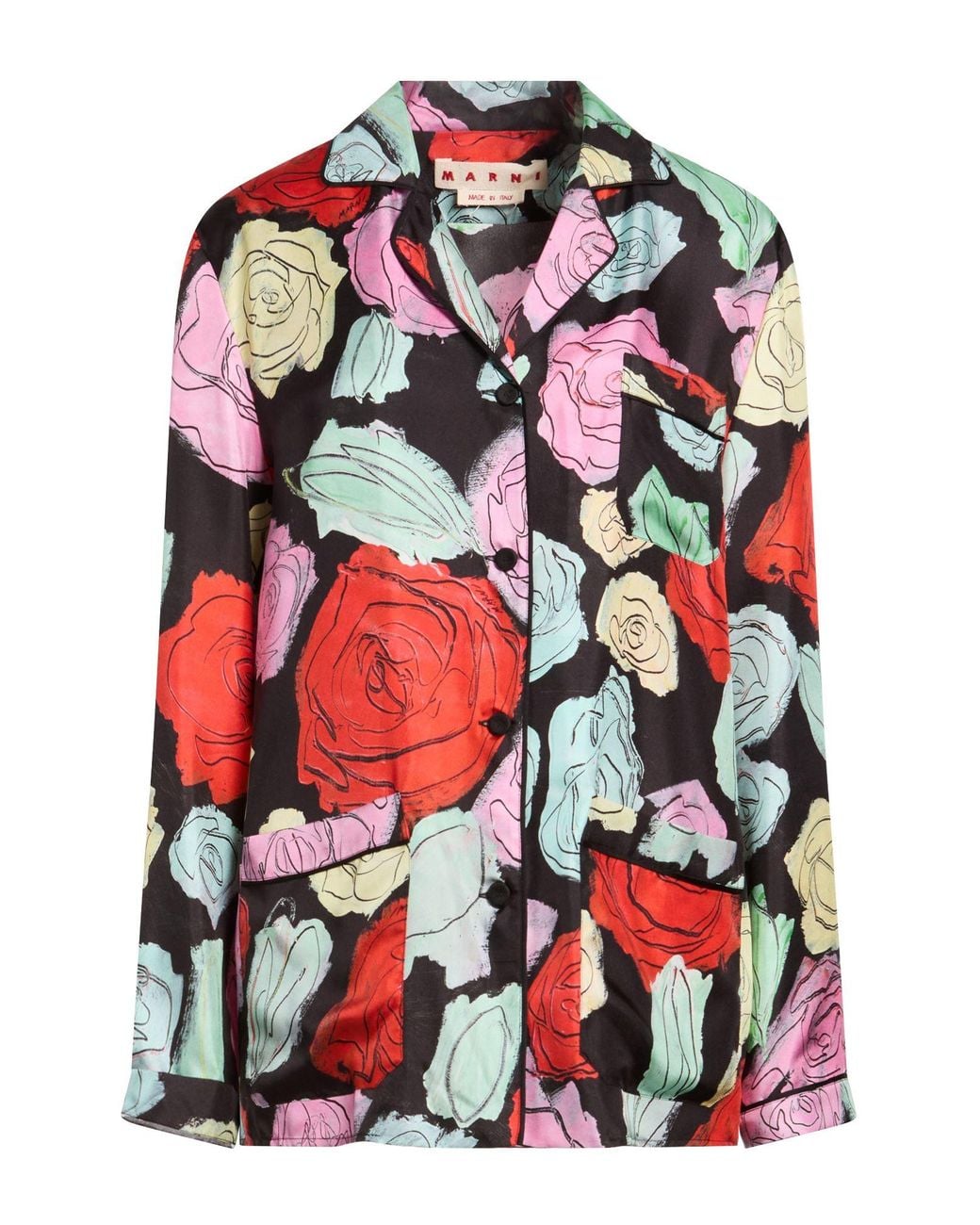 Marni Red Shirt Silk
