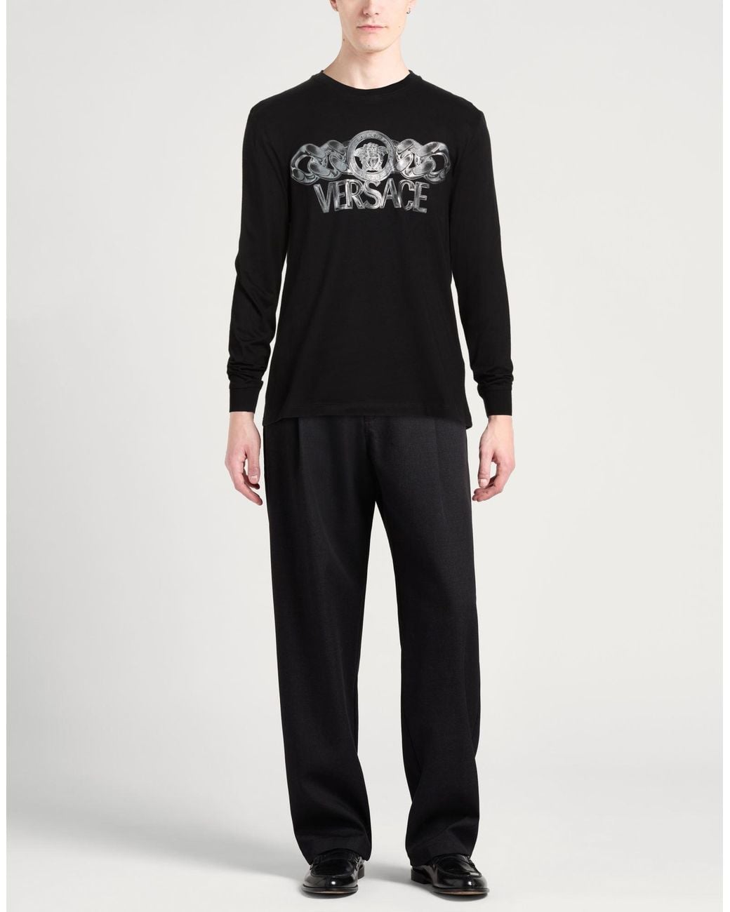 Camiseta Versace de hombre de color Black