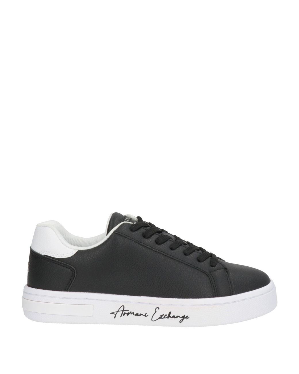 ARMANI EXCHANGE Black Sneakers Polyester, Polyurethane