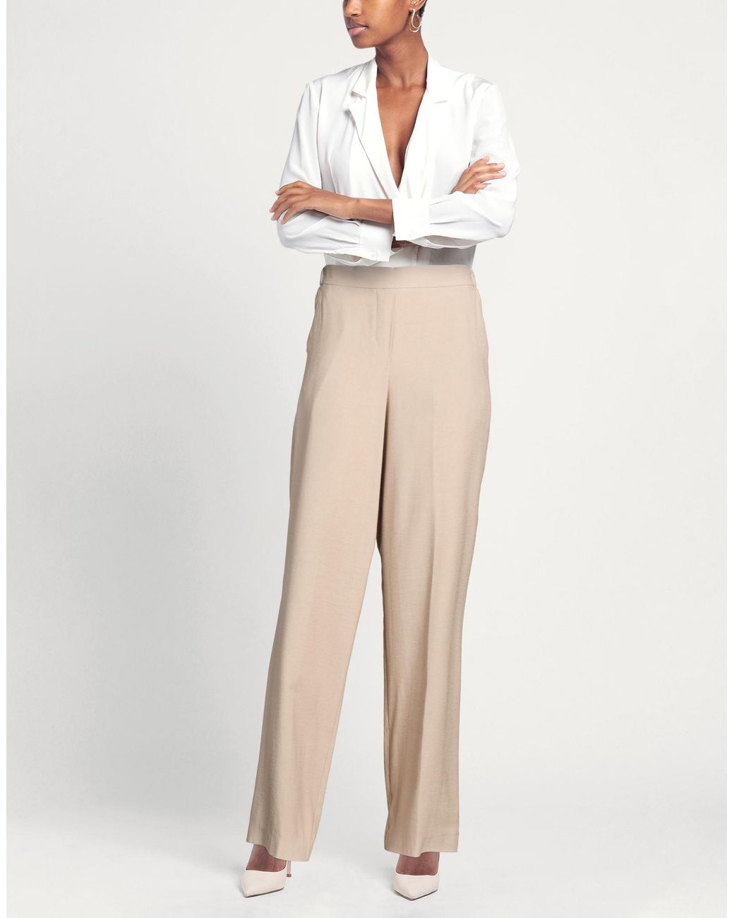 RUE DU BAC Natural Pants Cotton, Viscose