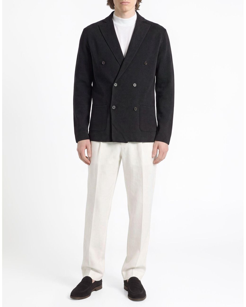 FILIPPO DE LAURENTIIS Black Blazers for men