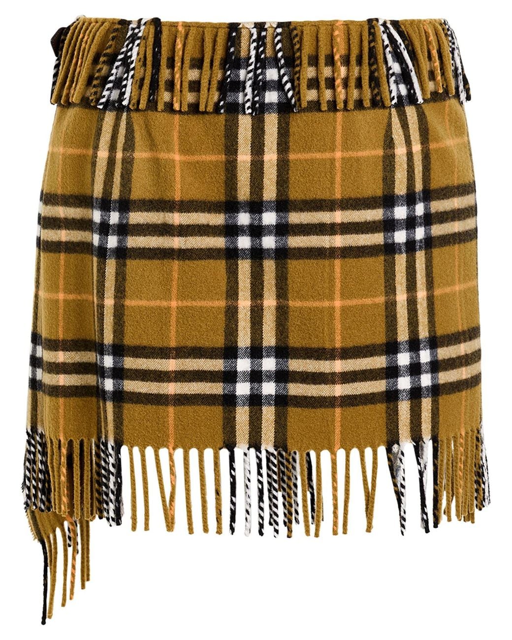 Burberry Black Mini Skirt Wool, Cashmere