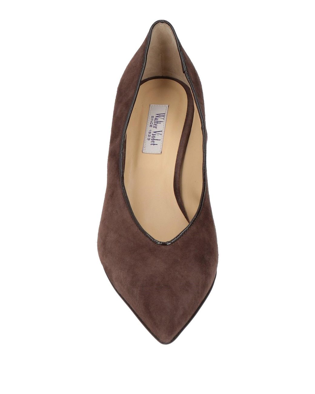 Walter Violet Brown Pumps Leather