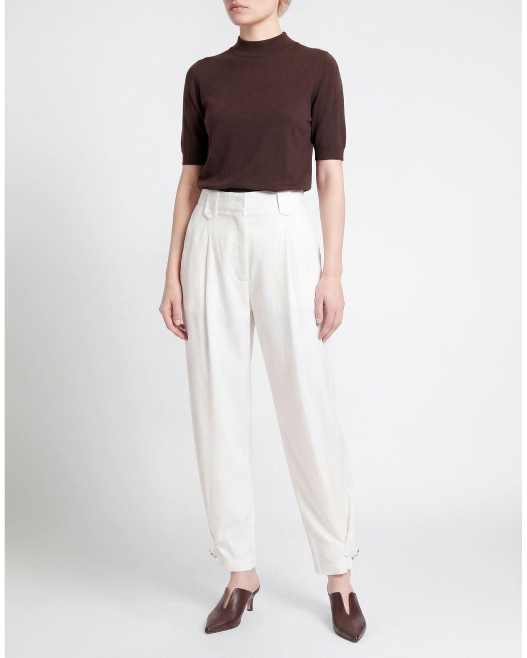Moorer White Trouser