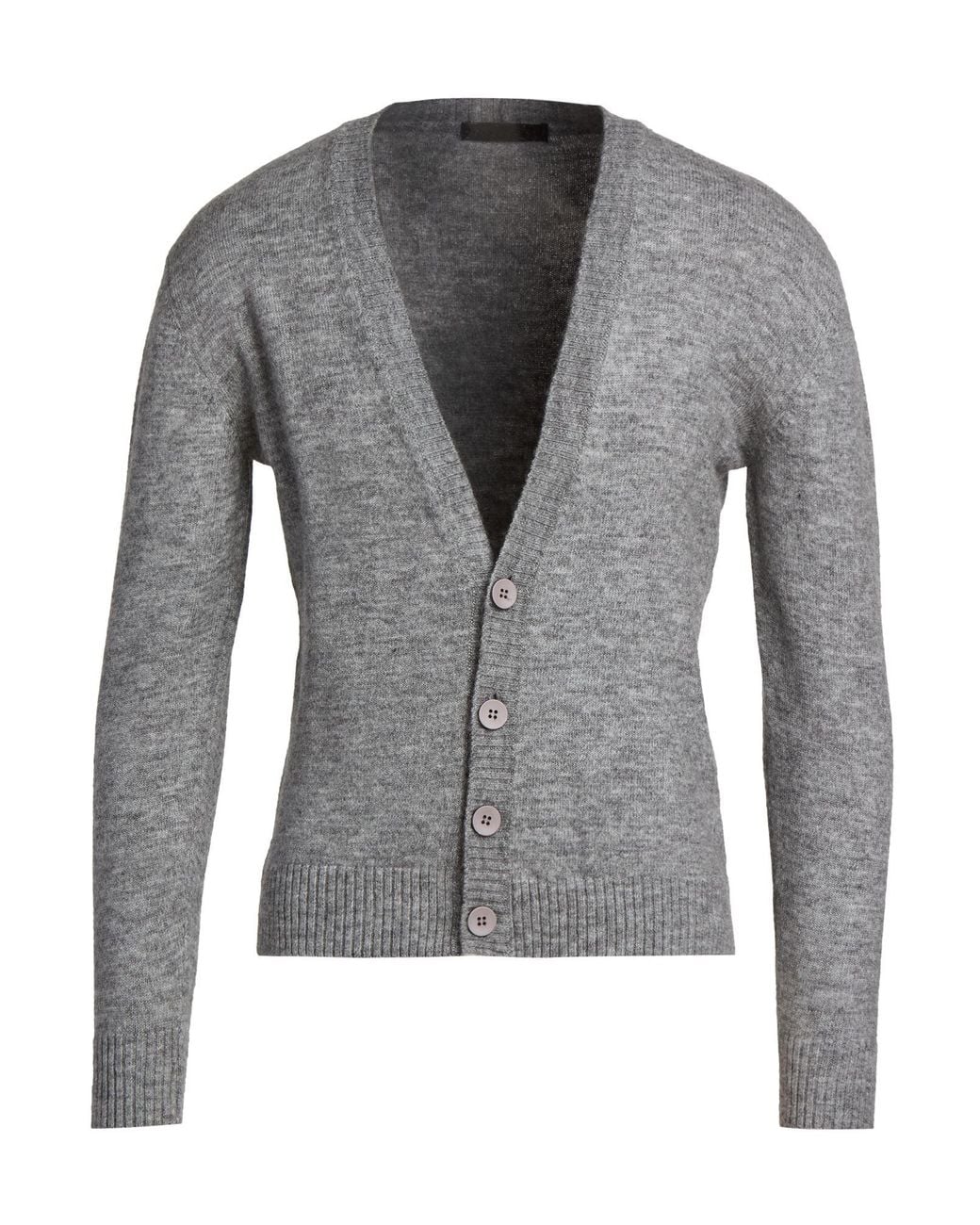 Gazzarrini Gray Cardigan Acrylic, Polyester, Elastane for men