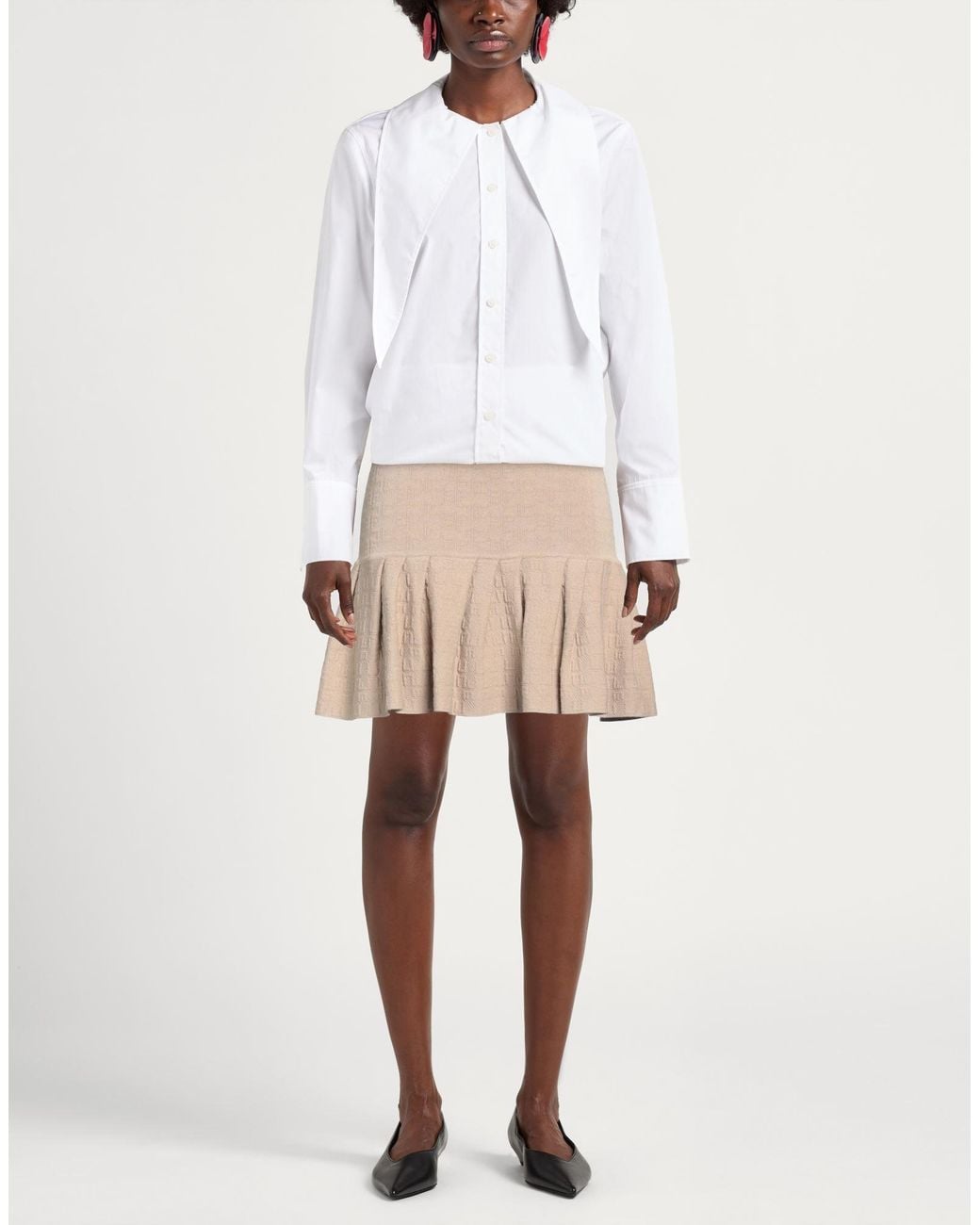 Elisabetta Franchi Natural Mini Skirt