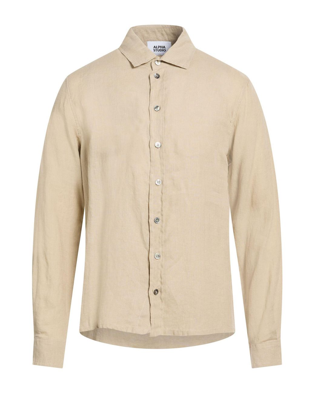 Camicia di Alpha Studio in Natural da Uomo