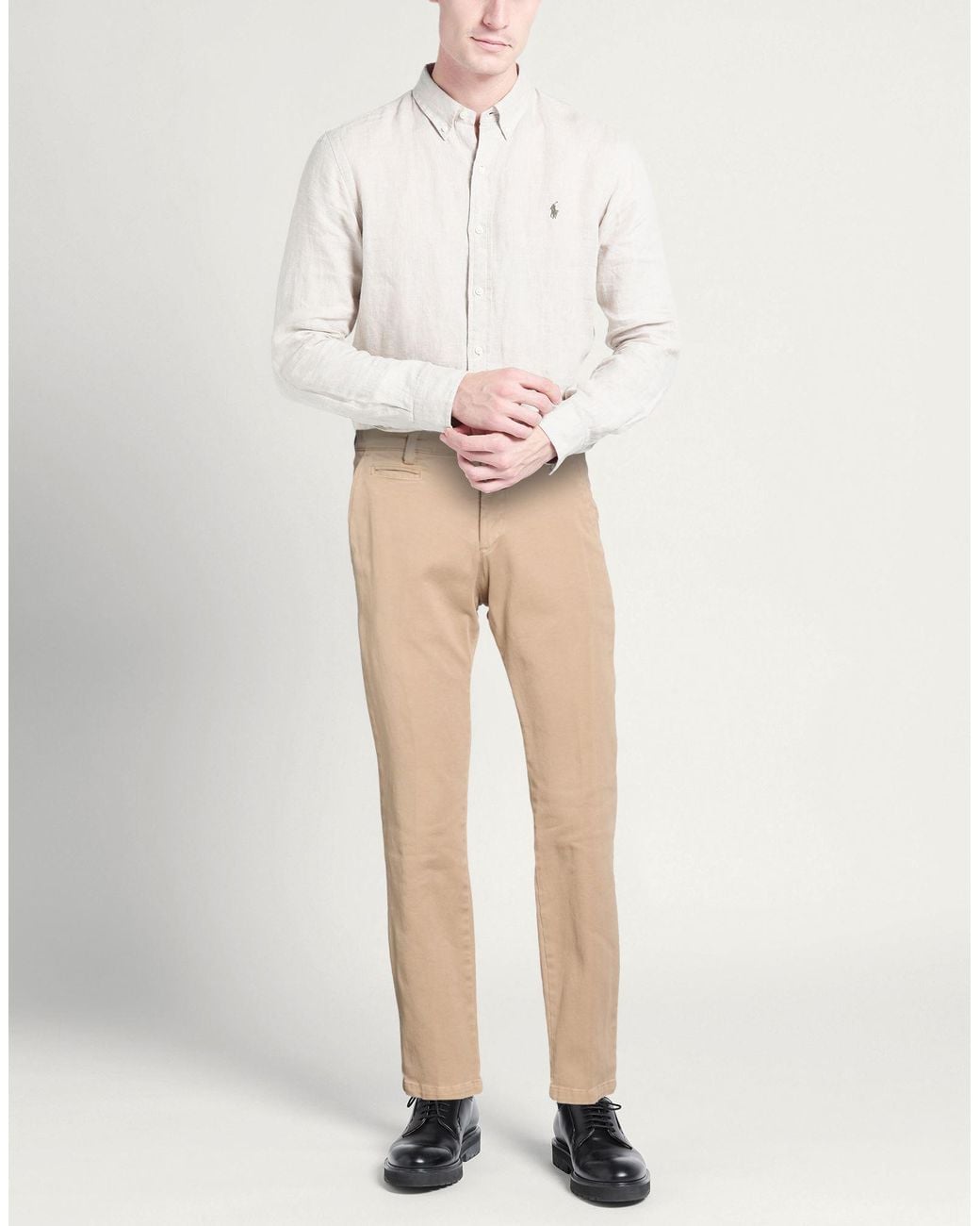 Briglia 1949 Natural Pants Cotton, Elastane for men