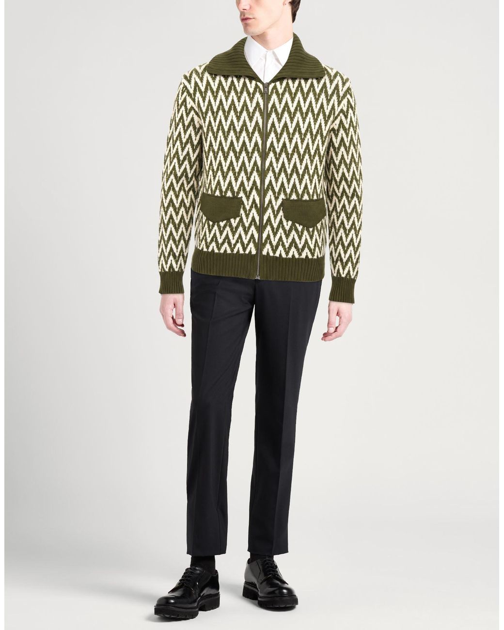 Lanvin Black Military Cardigan Cotton for men