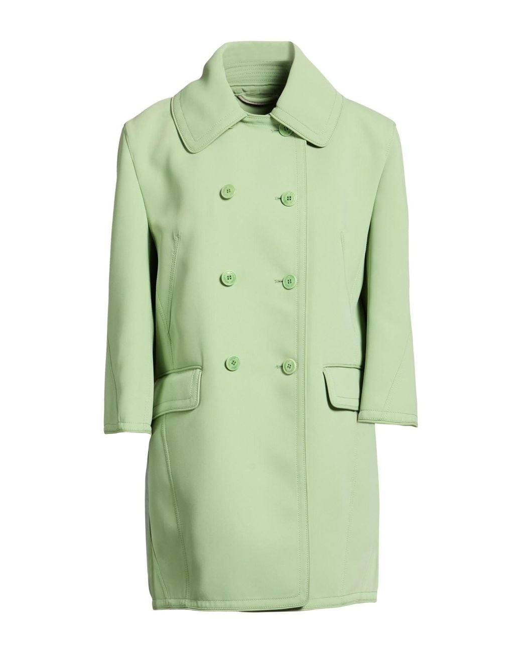 Ermanno Scervino Green Overcoats & Trench Coats