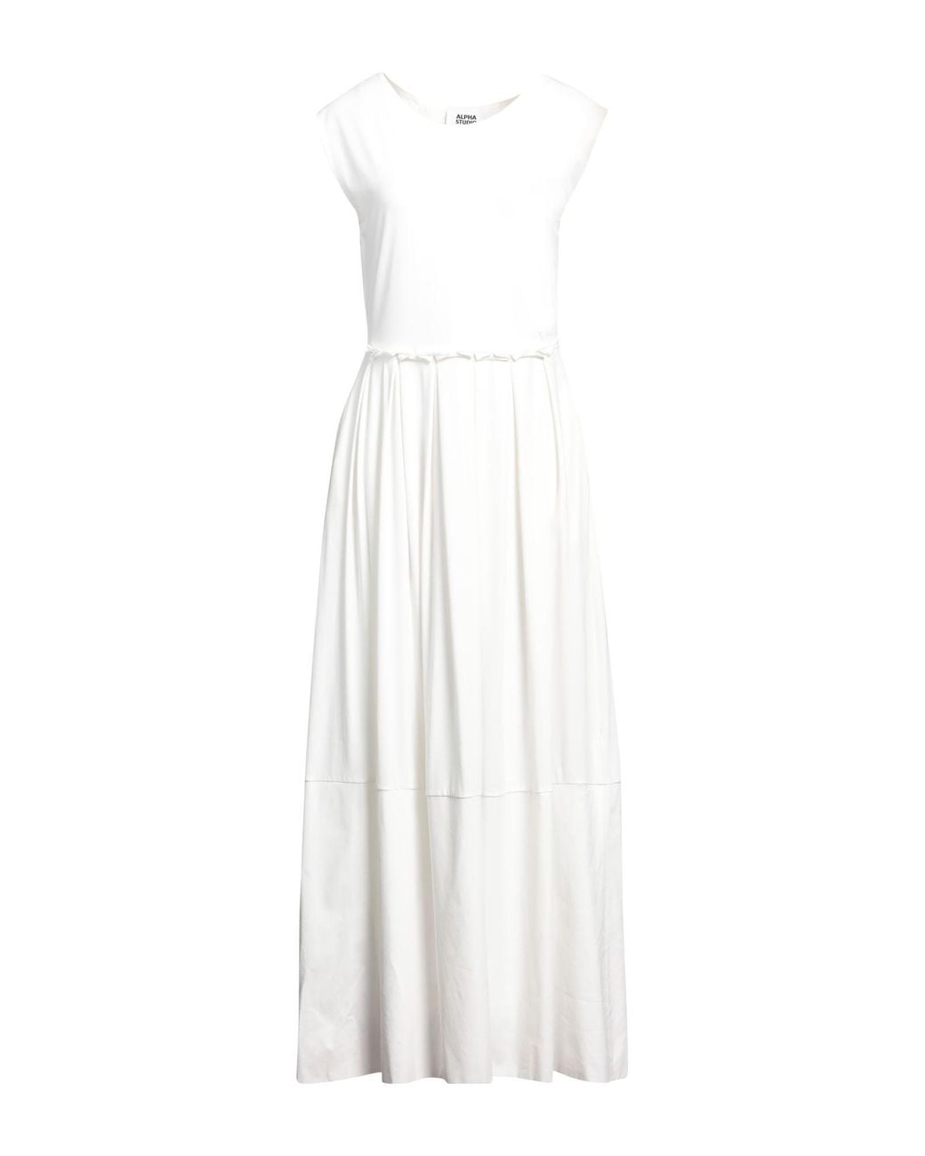 Alpha Studio White Maxi Dress
