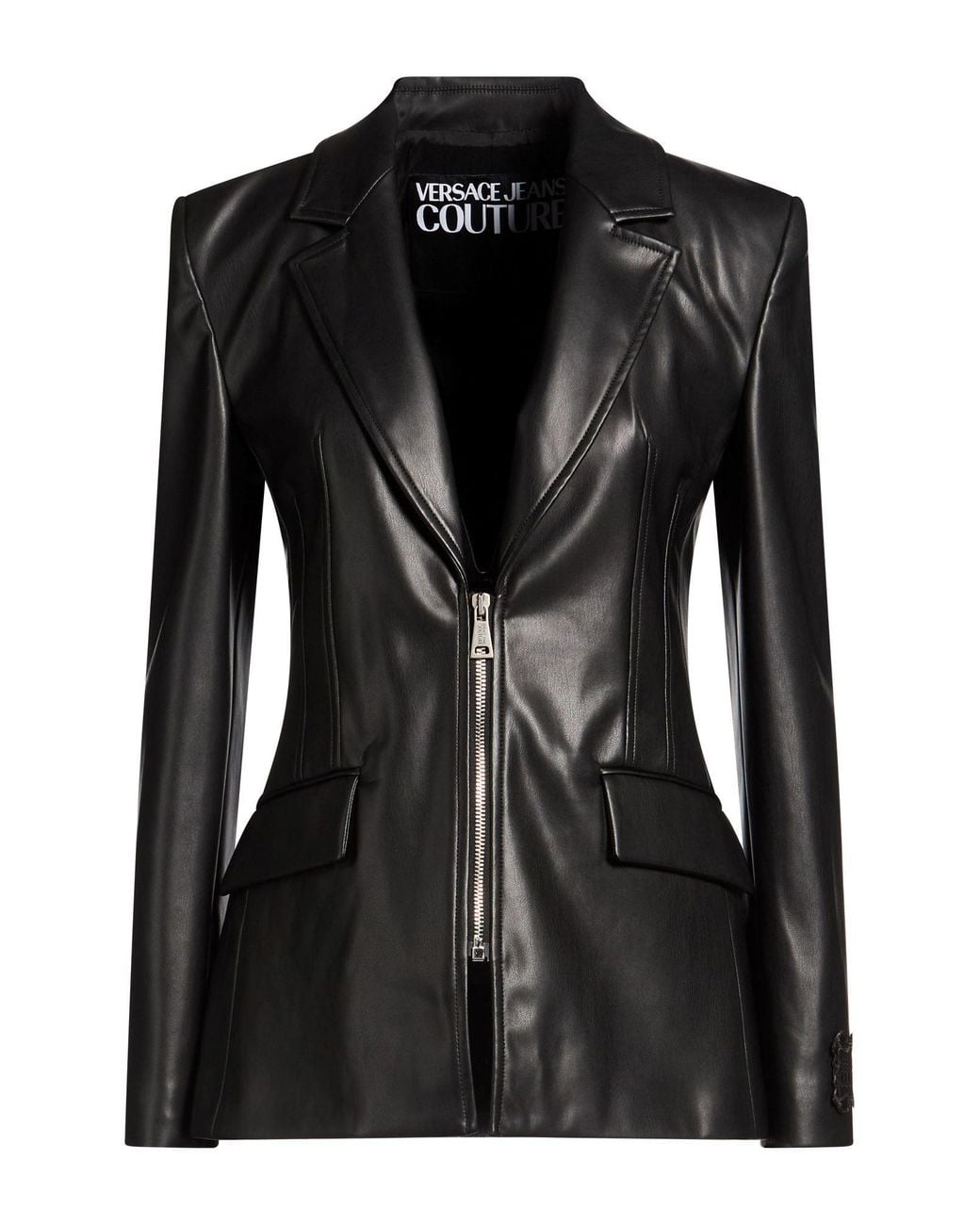 Versace Jeans Couture Black Blazer Polyester